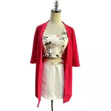 Kimono Cardigan Saída De Praia Chique