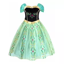 Vestido Fantasia Anna Princesa Frozen Luxo Festa Infantil