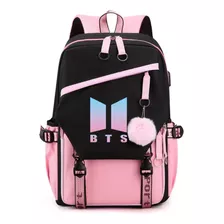 Kawaii Bts Mochilas De Mujer Escolares Con Puerto Usb 