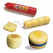 Kit Com Queijos E Salame Artificiais Para Decoracao Café