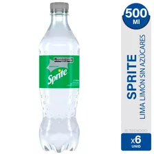 Gaseosa Sprite Sin Azucares Lima Limon Botella Chica Pack X6