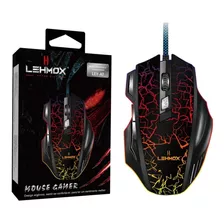 Mouse Gamer Led Rgb 3200 Dpi Ley-a7 Lehmox Cor Preto