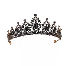 Coroa Tiara Preta Cosplay Noivas Debutantes 15 Anos 057