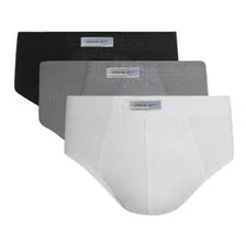 Kit 6 Cuecas 100% Algodão Slip Plus Size Cueca Tradicional 