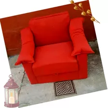 Sofa Cama 1 Plaza Con Brazo Color A Eleccion Y Baulera 