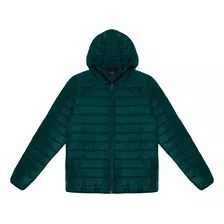 Jaqueta Puffer Masc Rovitex Com Capuz Verde Escur D00180-353