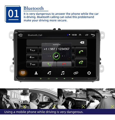 Estereo Android 9.1 Gps Bora Tiguan Golf Jetta Mk6 Vw 2g+32g Foto 4