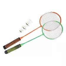 Juego Cancha Badminton Raquetas Parejas Entrenamiento 