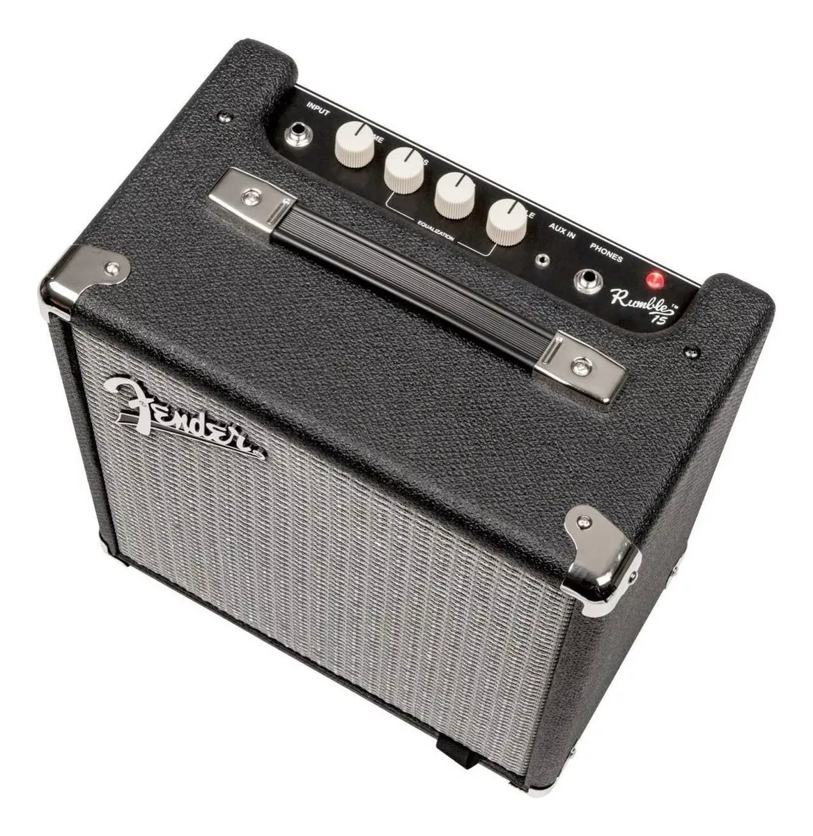 Amplificador Fender Rumble Series 15 Transistor Para Bajo De 15w Color Negro/plata 220v