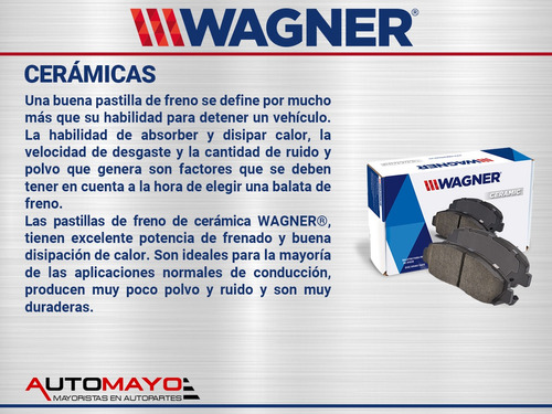 Juego Balatas Ceramicas Tra Pontiac G8 V 8 6.0l 08-09 Wagner Foto 5