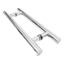 Puxador Tubular Aço Inox Polido 45cm X 30cm Entre Furos