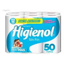 Papel Higiénico Higienol 50m 12 Rollos Pack X4u. Suchina Sa