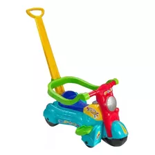 Andador Moto Baby Infantil C/ Haste Brinquedo Seguro Bs Toys