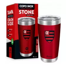 Copo Térmico Stone 500ml Oficial Dos Clubes De Futebol Flamengo