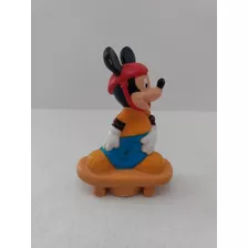  Antigo E Raro Mickey No Skate Disney Grow - 11cm