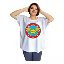 Camiseta Plus Size Feminina Mulher Maravilha Dia Das Mães