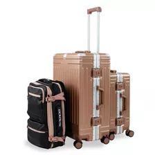 Set Maletas Equipaje Viaje Candado Tsa Antirrobo Y Mochila