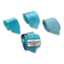 Gravata Azul Tiffany - Padrinhos - 7 Unidades - Deputado