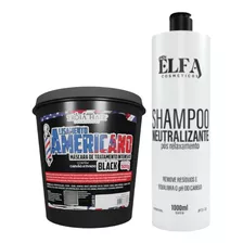 Alisamento Americano Black 500g + Shampoo Neutralizante 1l