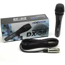 Microfone Dinamico Dx-38 Devox Cor Preto