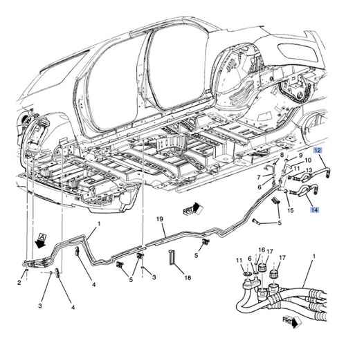 Mangueras Calefaccion Gmc Acadia 3.6l V6 2014 Foto 8