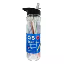 Caneta Esferográfica Cis 0.7 Spiro Clean 24 Unidades