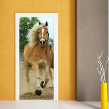 Vinilo Para Puerta Caballo Horse Animal Naturaleza M4