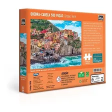 Quebra-cabeça Puzzle 500 Pç Italia Cinque Terre Game Office