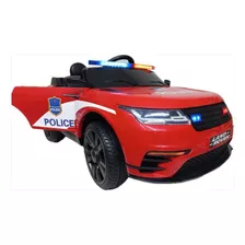 Carro Eléctrico Diseño De Policia Para Niño