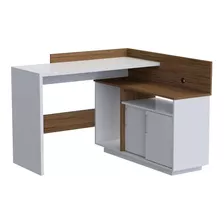 Mesa Escrivaninha Mega Office Branco/amendoa - Olivar