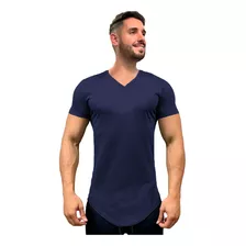 Camisa Camiseta Masculina Long Line Oversized Swag Elastano
