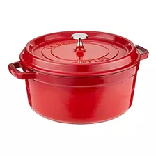 Staub 1102606 Cocotte Redondo De Hierro Fundido, 5.5 Cuartos