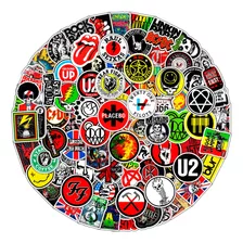 100 Uds Stickers Calcomanias Bandas De Rock Y Artistas