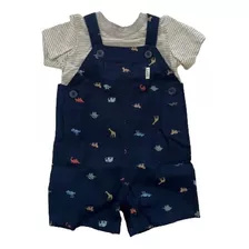 Jardinera Con Polera Carter's Talla 6 Meses