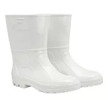 Bota Galocha Pvc Branco Cano Medio Sem Forro Vulcabras Epi