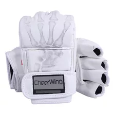 Guantes De Boxeo Con Dedos Descubiertos Cheerwing, De Cuero.