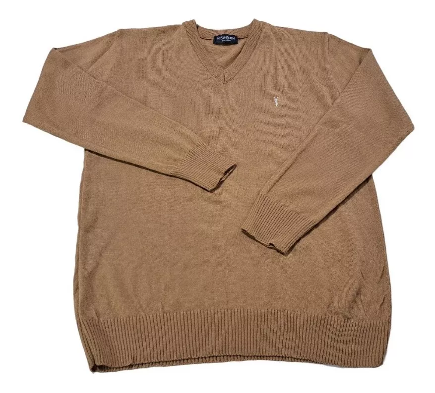 Sweater Microfibra Polo Club Cuello En V Pullover Hombre 