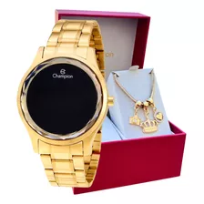 Relógio Champion Feminino Dourado Original + Pulseira