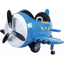 Carro Avião Elétrico Infantil Azul 6v Super Fly - Brink+