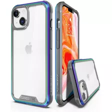 Funda Para iPhone 13 6.1 Transparente Marco Iridiscente