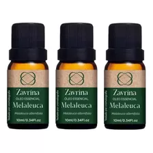 Kit 3 Óleos Essenciais De Melaleuca Zavrina Tea Tree Natural