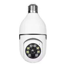 Camara Ip Rotica Tipo Bombillo Wifi 360° Vision Nocturna