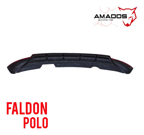 Faldn Difusor Vw Polo 16-20 Bumper Trasero Fv Foto 7