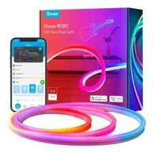 Tira De Led Govee Rgbic Neon Rope 3m Bt Wifi Alexa Manguera