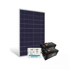 Kit Energia Solar Off Grid C/ Bateria 330wp - Até 1.113wh