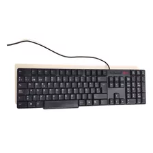 Teclado Pc Escritorio Usb Marca Exo K-305b Con Tecla Ñ Negro