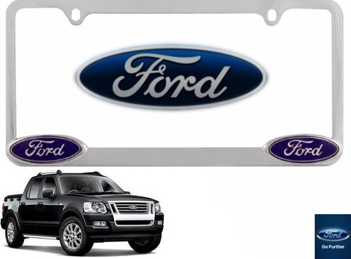 Par Porta Placas Ford Explorer Sport Track 4.6 2007 Original Foto 2