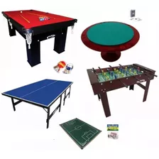 Salão De Jogos Fut. Botão+pebolim+sinuca+ping Pong+carteado