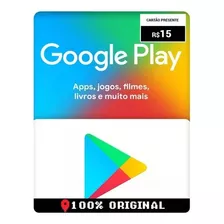 Gift Card Digital Código Do Google Play R$ 15,00