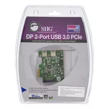 Adaptador Pcie De Perfil Dual De 2 Puertos Siig Con Superspeed ¿¿usb 3.0 (ju-p20612-s1)